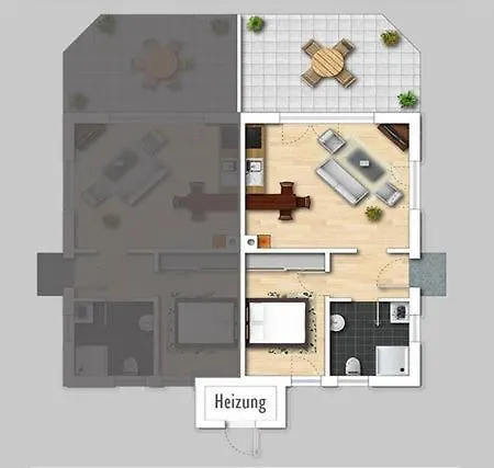 Meerblick Haushälfte Apartment